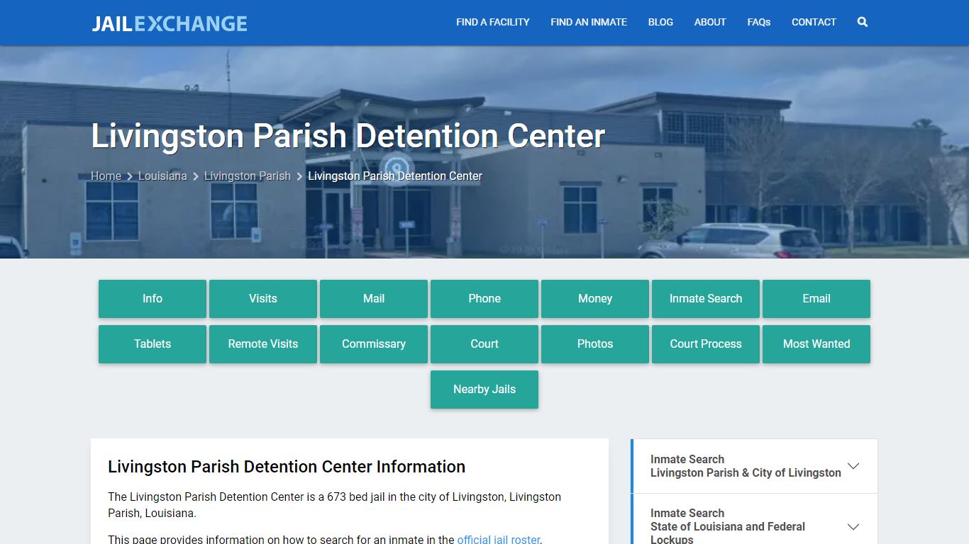 Livingston Parish Detention Center - Jail Exchange